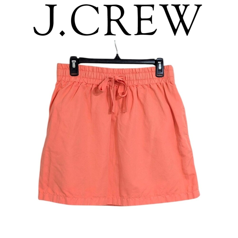 J. Crew Bright Coral Stretch Waist Skirt - Size 4 Womens